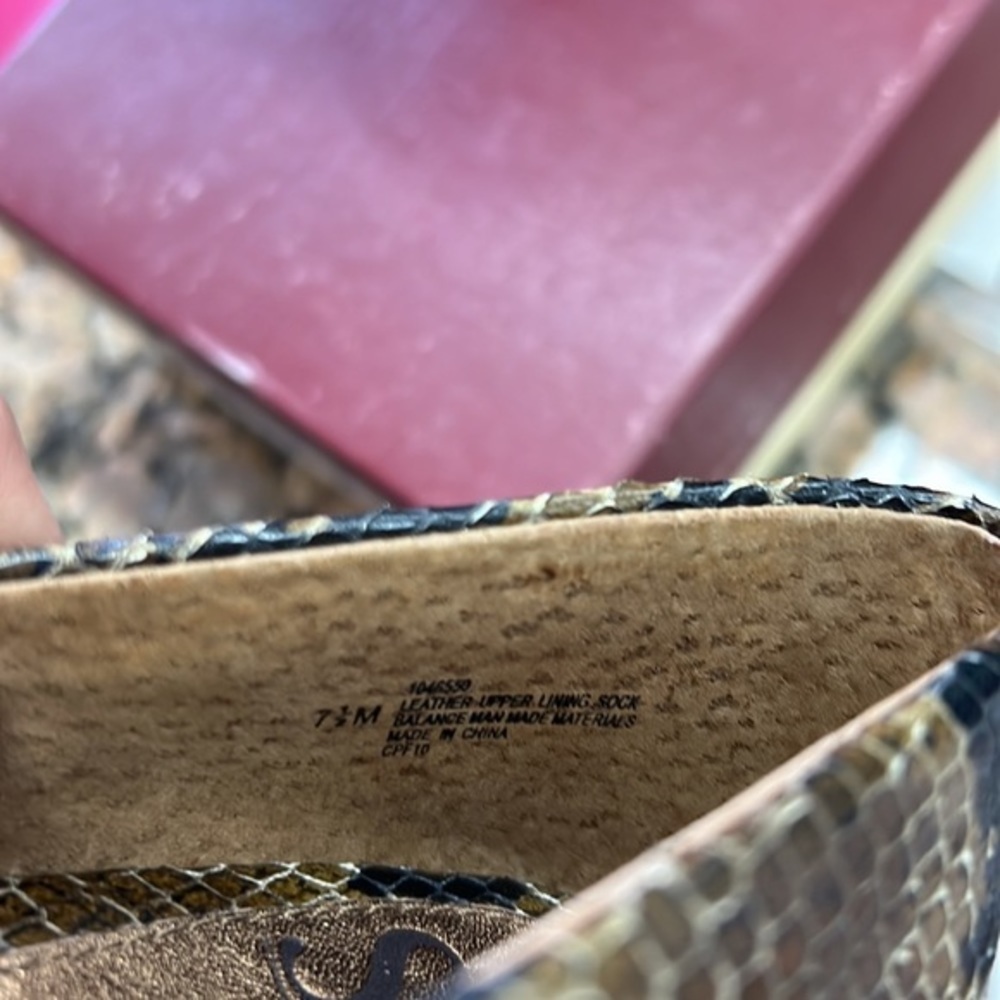 Sfft Avant Mocha Python Print Pump In Box Size 7.5 - image 8